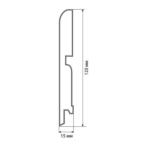 Finitura dekor R13 120х15х2400/ 020 (фото 2)