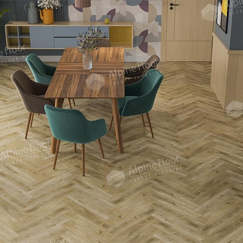 Alpine Floor SPC Light Parquet ECO 13-34AB Дуб Кастор 4V 43кл (фото 3)
